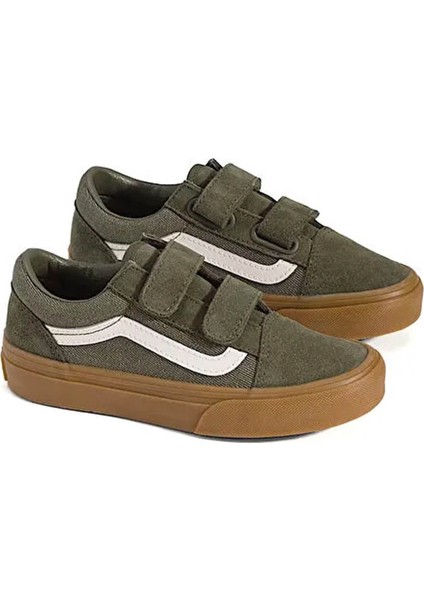 Yeşil Erkek Çocuk Yürüyüş Ayakkabısı VN000CYAGRN1-OLD Skool V fiyatları