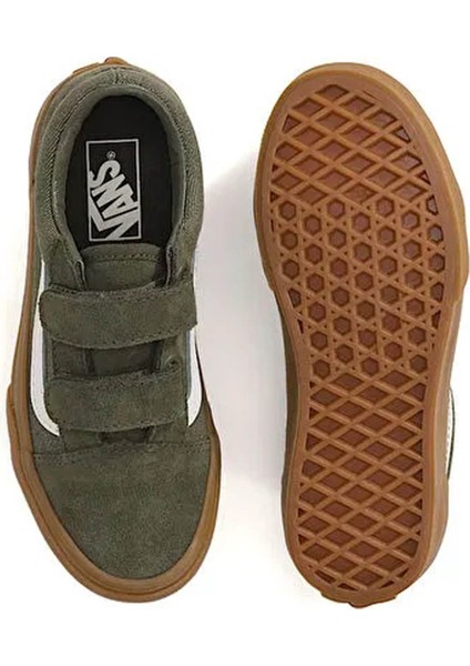 Yeşil Erkek Çocuk Yürüyüş Ayakkabısı VN000CYAGRN1-OLD Skool V modelleri