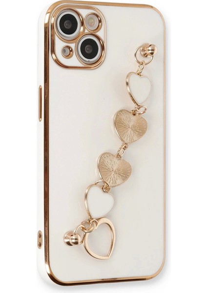 Newface iPhone 14 Plus Kılıf Esila Silikon - Beyaz