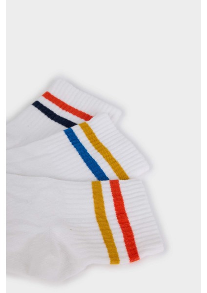 Kız Çocuk 3'lü Pamuklu Soket Çorap F8967A8NS indirimleri