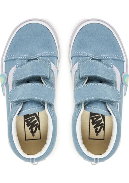 Mavi Kız Çocuk Yürüyüş Ayakkabısı VN000D4DCFL1-OLD Skool V Heart fırsatları