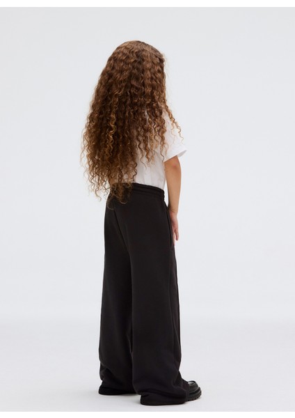 Bol Paça Siyah Kız Çocuk Eşofman Altı IG0IG02875BEH fırsatları