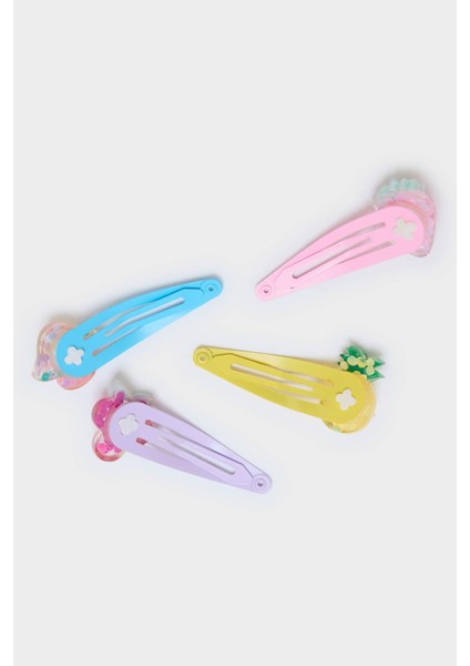 Kız Çocuk 4'lü Meyveli Çıtçıtlı Toka F6865A8NS modelleri