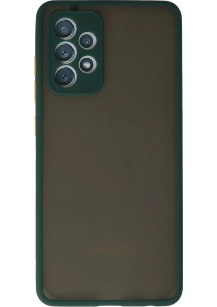 Newface Samsung Galaxy A72 Kılıf Montreal Silikon Kapak - Koyu Yeşil