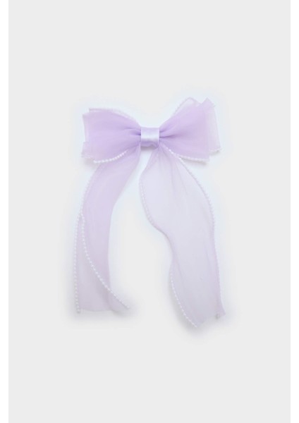 Kız Çocuk Lila Fiyonk Çıtçıtlı Toka F6861A8NS