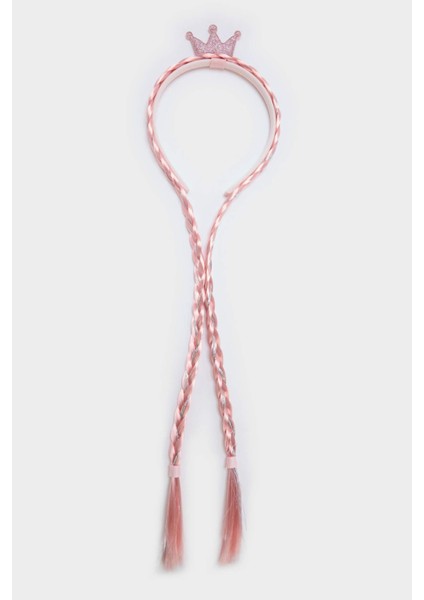 Kız Çocuk Örgülü Pembe Taç F6883A8NS