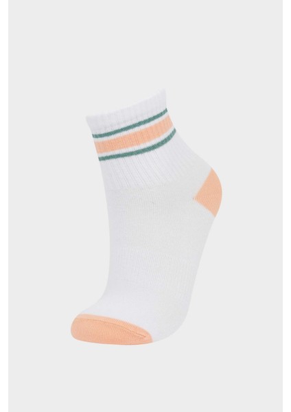 Kız Çocuk 3'lü Pamuklu Soket Çorap F8937A8NS modelleri