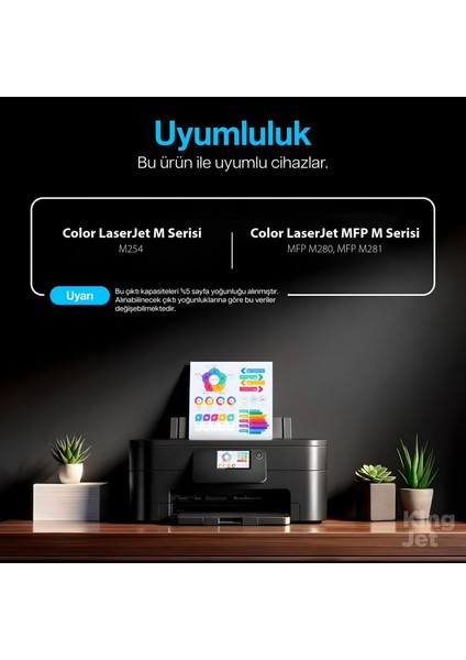 Hp M254DW Uyumlu Standart Kapasiteli 4 Renk (Takım) Muadil Toner Çipli | CF540A fırsatları