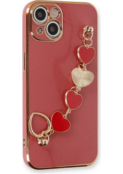 Newface iPhone 14 Kılıf Esila Silikon - Kırmızı