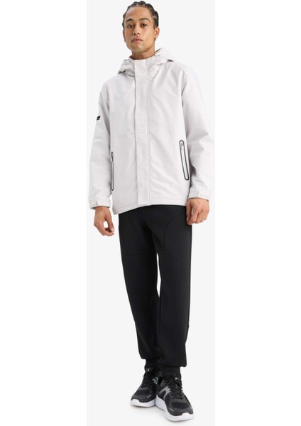 Fit Su Geçirmez Regular Fit Polar Kapüşonlu Fermuarlı Yağmurluk C6047AX25AU fiyatları