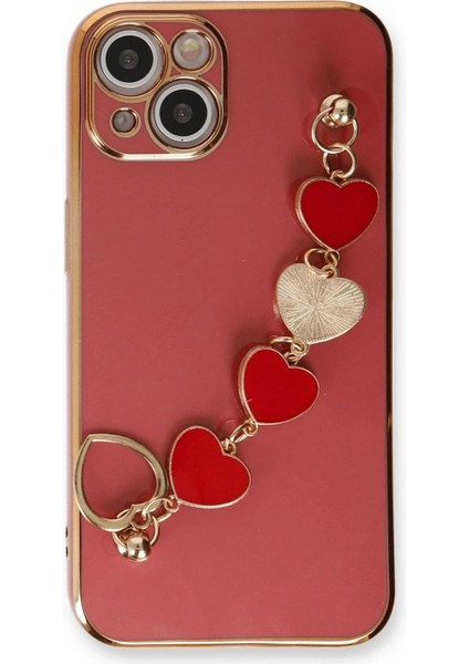 Newface iPhone 14 Plus Kılıf Esila Silikon - Kırmızı fiyatları