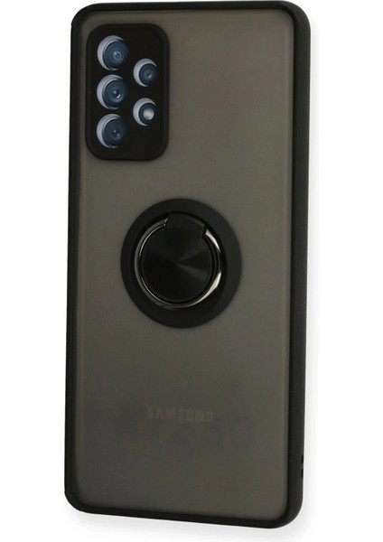 Newface Samsung Galaxy A32 Kılıf Montreal Yüzüklü Silikon Kapak - Siyah fiyatları