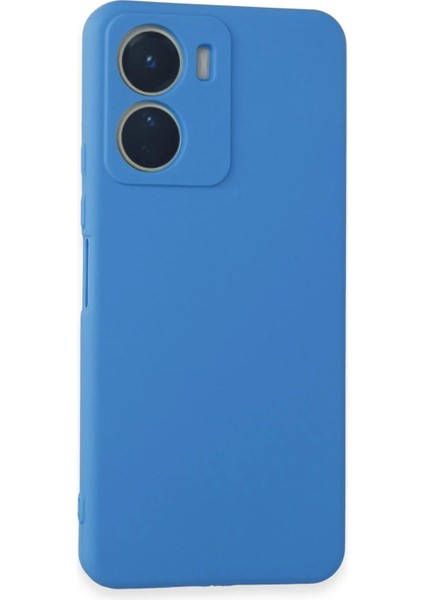Newface Vivo Y16 Kılıf First Silikon - Mavi