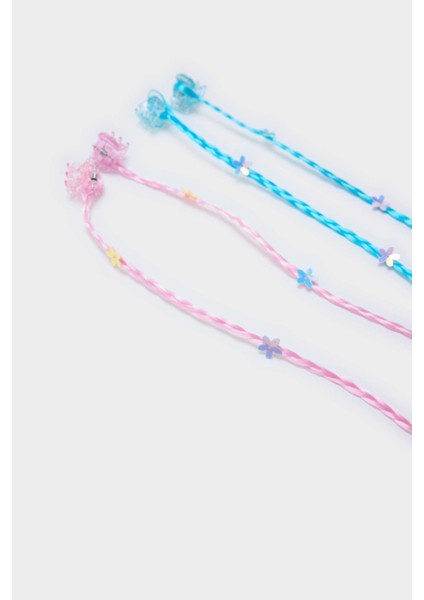 Kız Çocuk 4'lü Saç Detaylı Pembe Mavi Mandal Toka F6862A8NS fiyatları