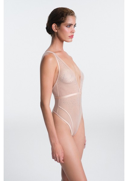 Bej Sandy Taşlı Ayarlanabilir Askılı Balensiz Body modelleri