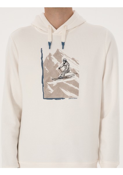 Erkek Ekru Regular Fit Sweatshirt 50313893-VR019