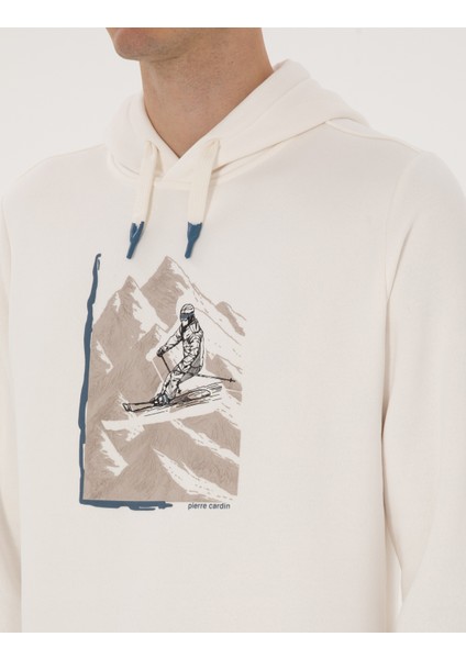 Erkek Ekru Regular Fit Sweatshirt 50313893-VR019