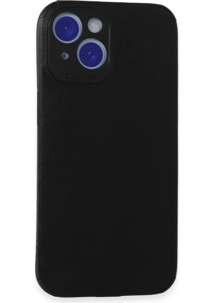 Newface iPhone 15 Kılıf Loop Deri Silikon - Siyah