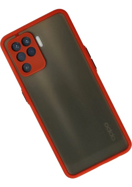 Newface Oppo Reno 5 Lite Kılıf Montreal Silikon Kapak - Kırmızı fiyatları