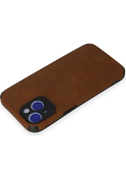 Newface iPhone 15 Kılıf Loop Deri Silikon - Kahverengi modelleri