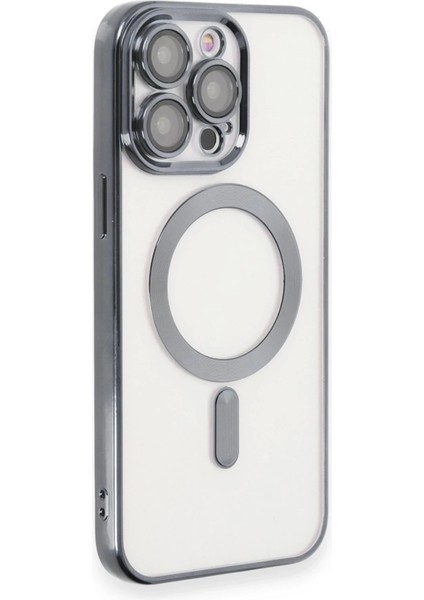 Newface iPhone 15 Pro Max Kılıf Kross Magneticsafe Kapak - Titan Gri fiyatları