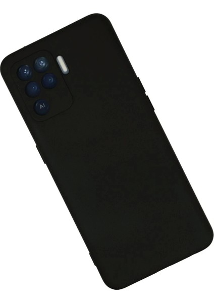 Newface Oppo Reno 5 Lite Kılıf Nano Içi Kadife Silikon - Siyah modelleri