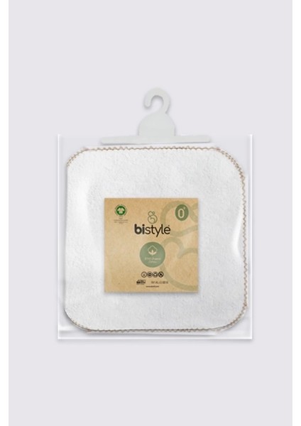 Bistyle Organik 28X28 6'lı Havlu Mendil 90105 Ekru indirimleri