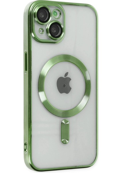 Newface iPhone 14 Plus Kılıf Kross Magneticsafe Kapak - Koyu Yeşil fiyatları