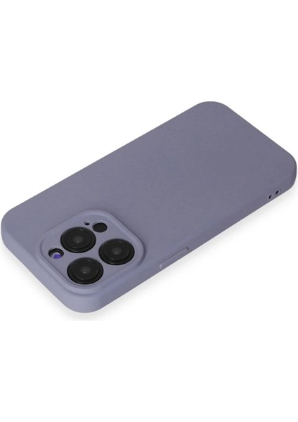 Newface iPhone 15 Pro Kılıf Nano Içi Kadife Silikon - Lila modelleri