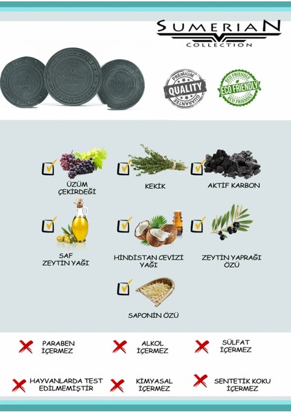 Aktif Karbon Kekik Üzüm Çekirdeği Sabunu modelleri