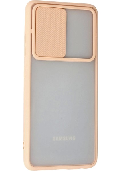 Newface Samsung Galaxy A32 Kılıf Palm Buzlu Kamera Sürgülü Silikon - Pembe modelleri