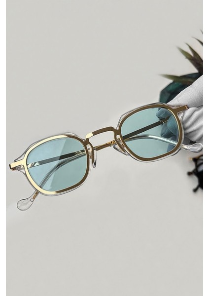 Oval Unisex Buz Mavi Güneş Gözlüğü modelleri