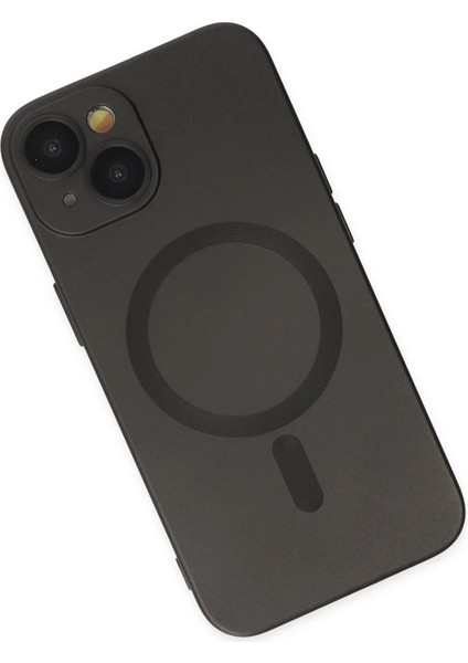 Newface iPhone 14 Plus Kılıf Moshi Lens Magneticsafe Silikon - Siyah modelleri