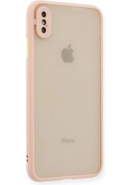 Newface iPhone Xs Max Kılıf Montreal Silikon Kapak - Pembe fiyatları