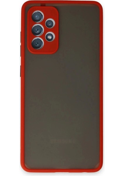 Newface Samsung Galaxy A32 Kılıf Montreal Silikon Kapak - Kırmızı