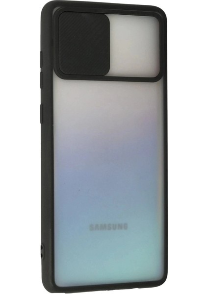 Newface Samsung Galaxy A81 / Note 10 Lite Kılıf Palm Buzlu Kamera Sürgülü Silikon - Siyah modelleri