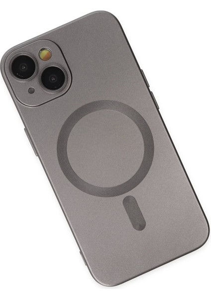 Newface iPhone 14 Plus Kılıf Moshi Lens Magneticsafe Silikon - Füme modelleri