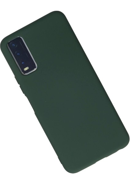 Newface Vivo Y11S Kılıf Nano Içi Kadife Silikon - Koyu Yeşil fiyatları