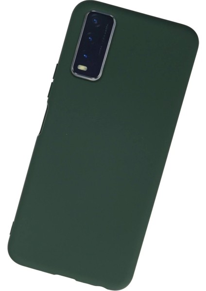 Newface Vivo Y11S Kılıf Nano Içi Kadife Silikon - Koyu Yeşil modelleri