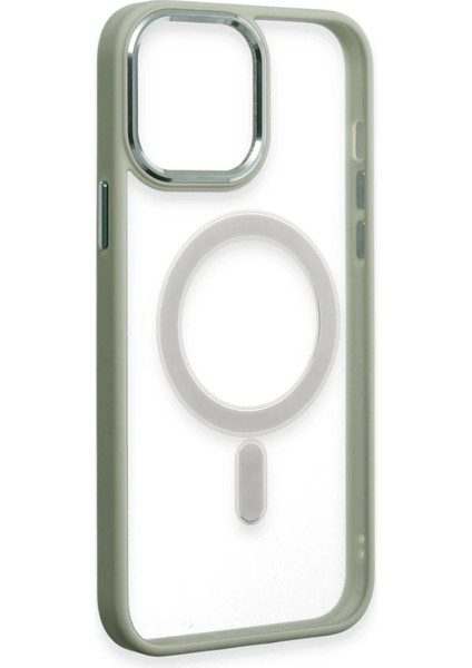 Newface iPhone 15 Pro Kılıf Room Magneticsafe Silikon - Su Yeşili fırsatları