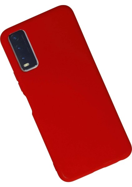 Newface Vivo Y11S Kılıf Nano Içi Kadife Silikon - Kırmızı fiyatları
