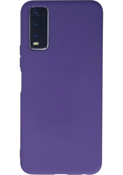Newface Vivo Y11S Kılıf Nano Içi Kadife Silikon - Mor