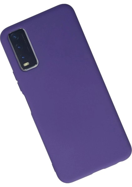 Newface Vivo Y11S Kılıf Nano Içi Kadife Silikon - Mor modelleri