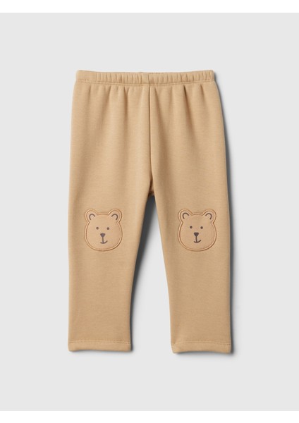 Bebek Kahverengi Brannan Bear Grafikli Pull-On Fleece Eşofman Altı