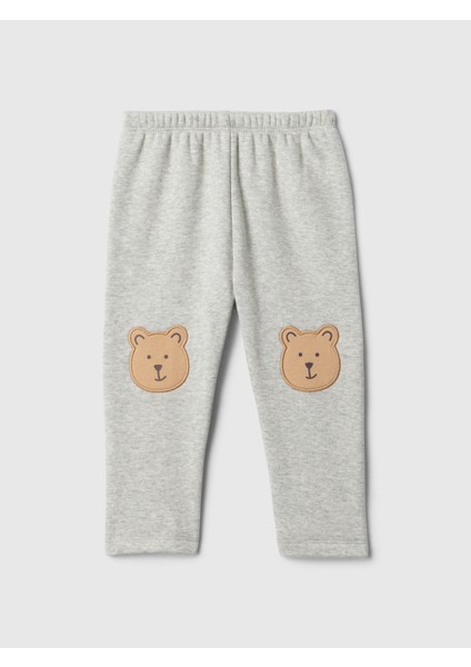 Bebek Gri Brannan Bear Grafikli Pull-On Fleece Eşofman Altı