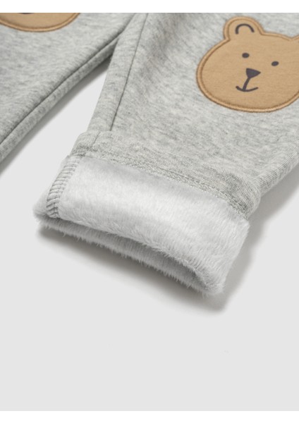 Bebek Gri Brannan Bear Grafikli Pull-On Fleece Eşofman Altı fiyatları