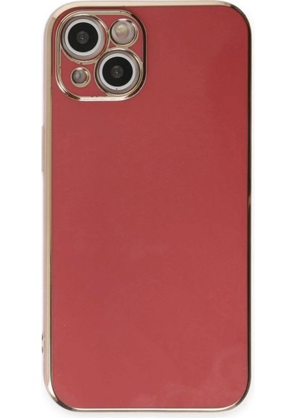 Newface iPhone 15 Kılıf Volet Silikon - Kırmızı