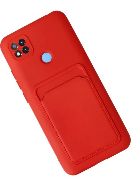 Newface Xiaomi Redmi 9c Kılıf Kelvin Kartvizitli Silikon - Kırmızı modelleri