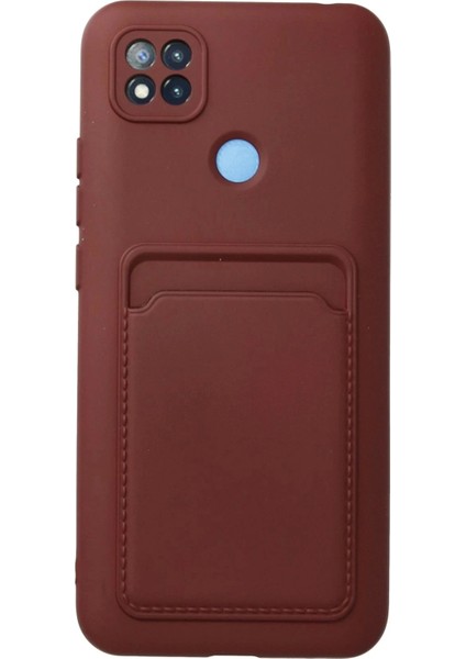 Newface Xiaomi Redmi 9c Kılıf Kelvin Kartvizitli Silikon - Bordo