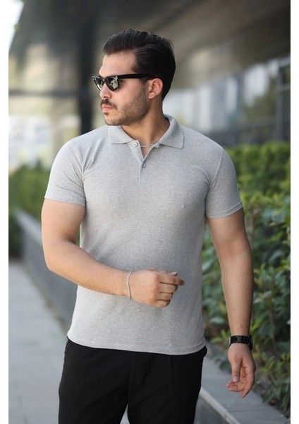 Erkek Kısa Kollu Yakalı Tişört